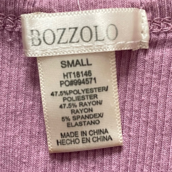 Bozzolo Purple Ribbed Camisole - Picture 3 of 3